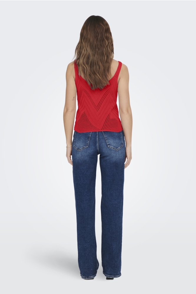 JDYSUN TANK TOP KNT NOOS 15226348 MARS RED